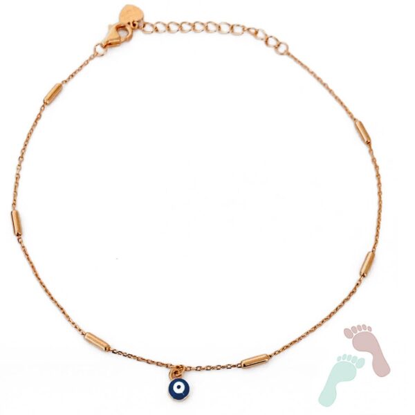Αλυσίδα ποδιού Eye CU Pink Gold