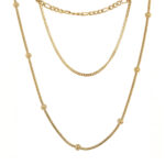 Κολιέ Triple Chain Χρυσό