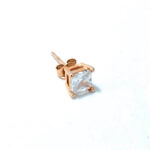 Ασημένια Σκουλαρίκια Square JO-EAPG037 Rose Gold
