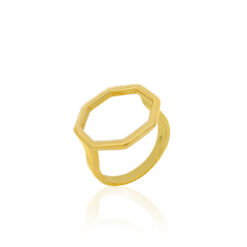Γυναικείο Δαχτυλίδι Octagon Gold