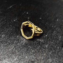 Γυναικείο Δαχτυλίδι Octagon Gold