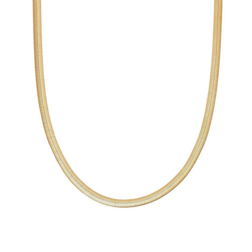 Ατσάλινη Αλυσίδα Flat Chain Gold 40cm