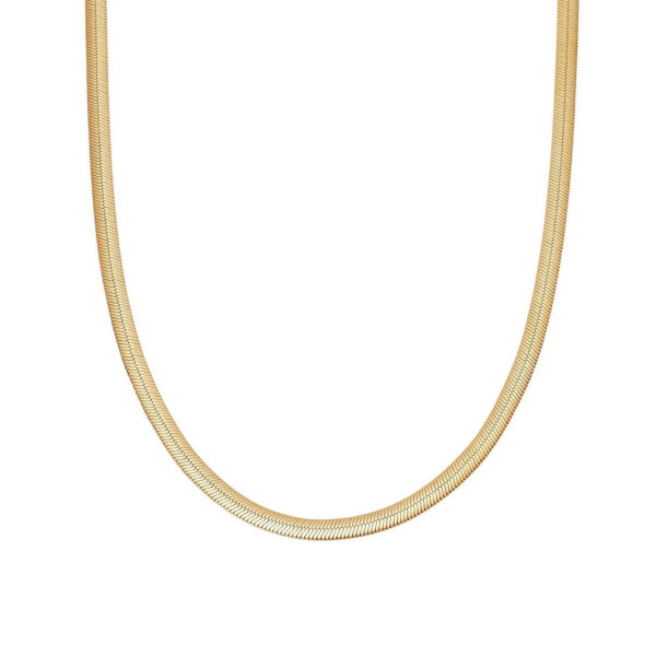 Ατσάλινη Αλυσίδα Flat Chain Gold 40cm
