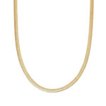 Ατσάλινη Αλυσίδα Flat Chain Gold 50cm