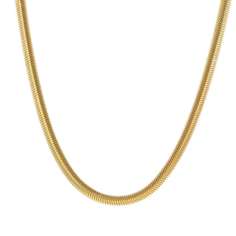 Ατσάλινη Αλυσίδα Fat Chain Gold 50cm