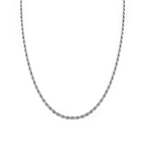 Ατσάλινη Αλυσίδα Twisted Silver 40cm
