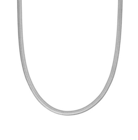 Ατσάλινη Αλυσίδα Flat Chain Silver 40cm