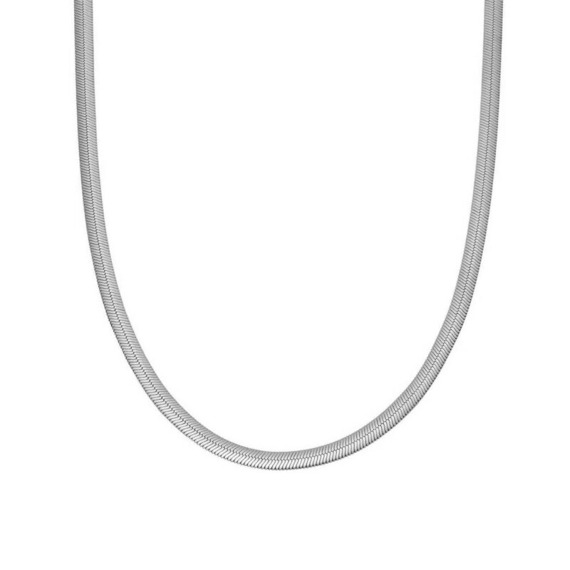 Ατσάλινη Αλυσίδα Flat Chain Silver 40cm