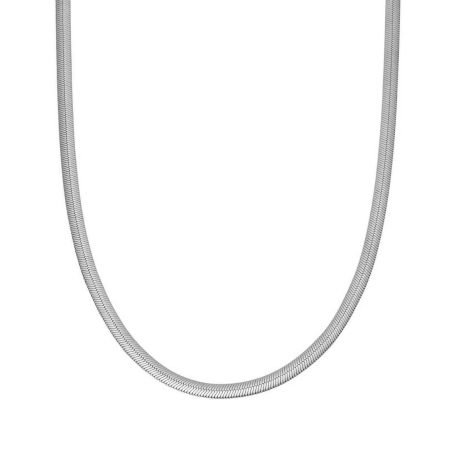 Ατσάλινη Αλυσίδα Flat Chain Silver 50cm