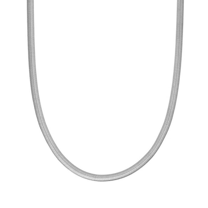 Ατσάλινη Αλυσίδα Flat Chain Silver 50cm