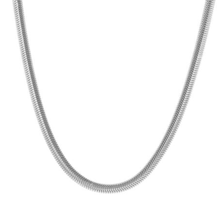 Ατσάλινη Αλυσίδα Fat Chain Silver 50cm