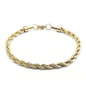 Ατσάλινο Βραχιόλι Twisted Gold