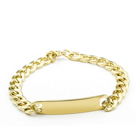 Ατσάλινο Βραχιόλι Tag Me Gold Medium