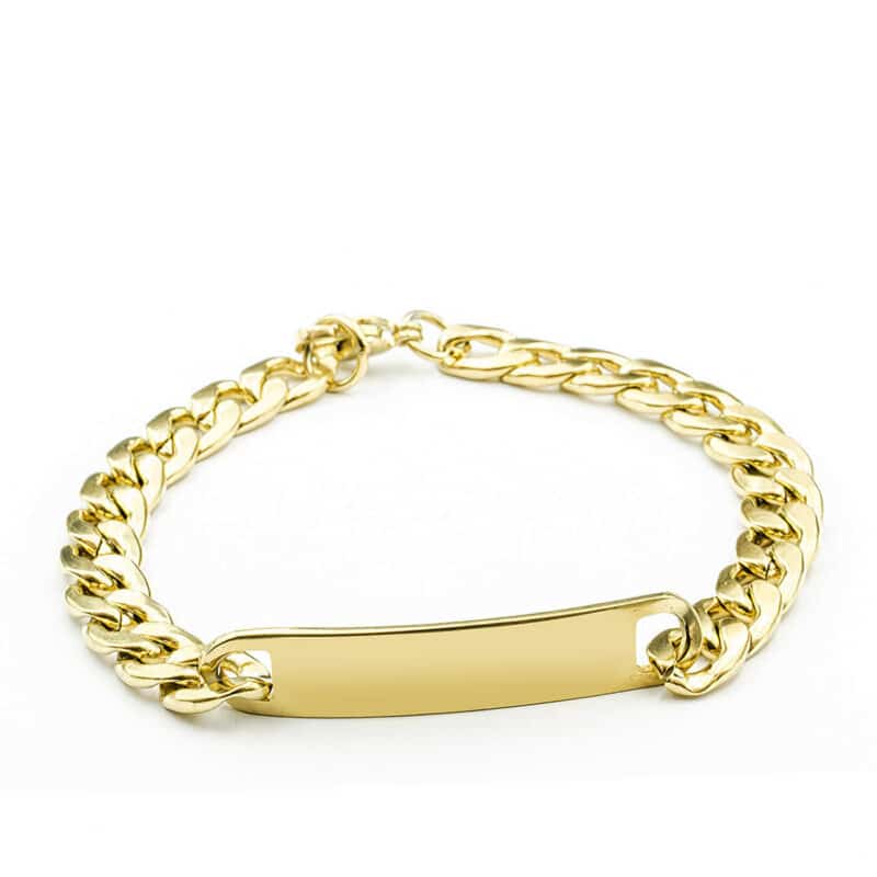 Ατσάλινο Βραχιόλι Tag Me Gold Medium