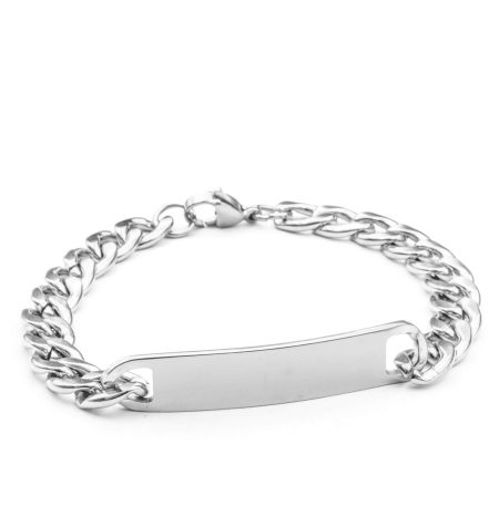 Ατσάλινο Βραχιόλι Tag Me Silver