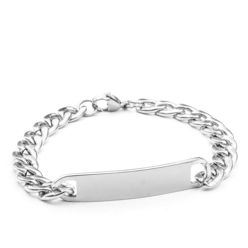 Ατσάλινο Βραχιόλι Tag Me Silver