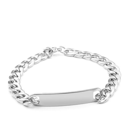 Ατσάλινο Βραχιόλι Tag Me Silver Medium