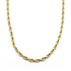 Ατσάλινη Αλυσίδα Twisted Gold 50cm Fat