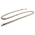 Ατσάλινη Αλυσίδα Twisted Two Tone 55cm Medium
