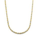 Ατσάλινη Αλυσίδα Twisted Two Tone 55cm Medium