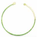 Ασημένιο Βραχιόλι Riviera Gold Green