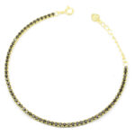 Ασημένιο Βραχιόλι Riviera Gold Black