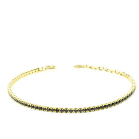 Ασημένιο Βραχιόλι Riviera Gold Black
