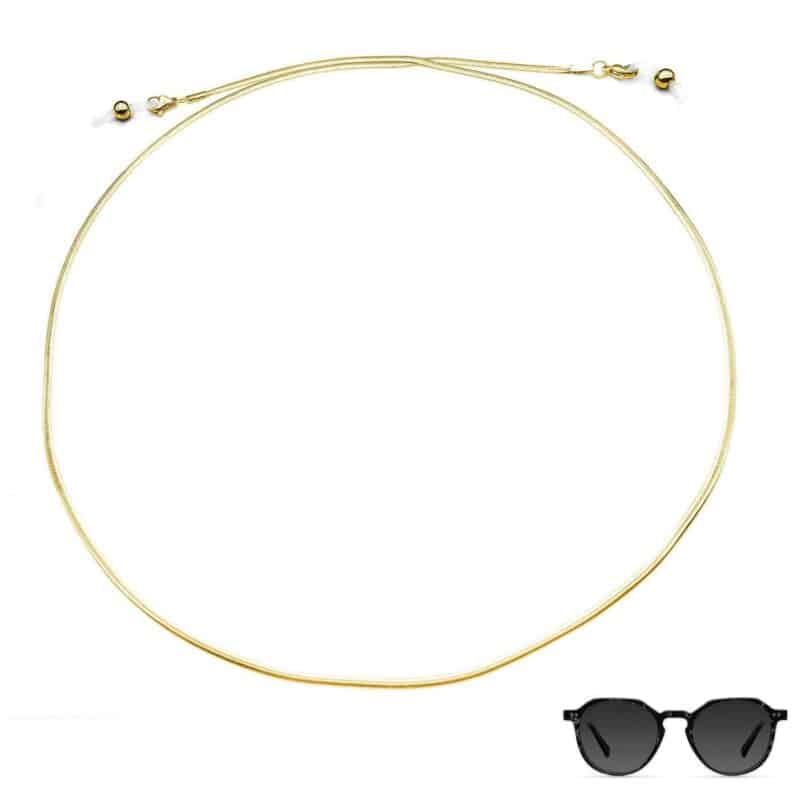 Αλυσίδα Γυαλιών Flat Gold