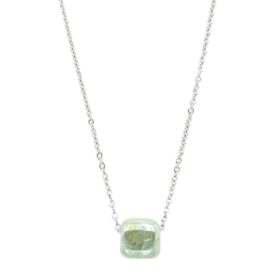 Κολιέ Peebls Shiny Green Silver