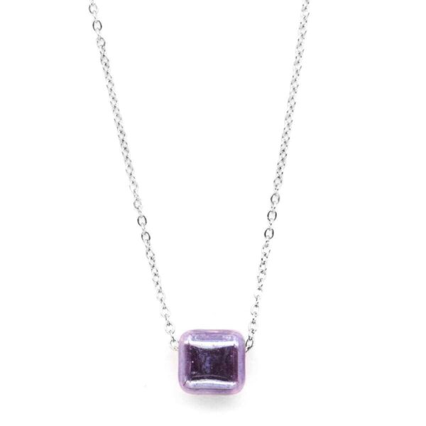 Κολιέ Peebls Purple Silver