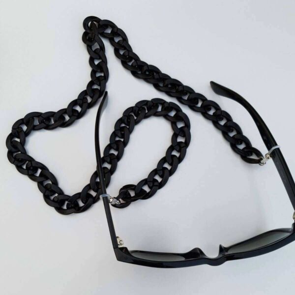 Αλυσίδα Γυαλιών Peebls Black Fat Chain