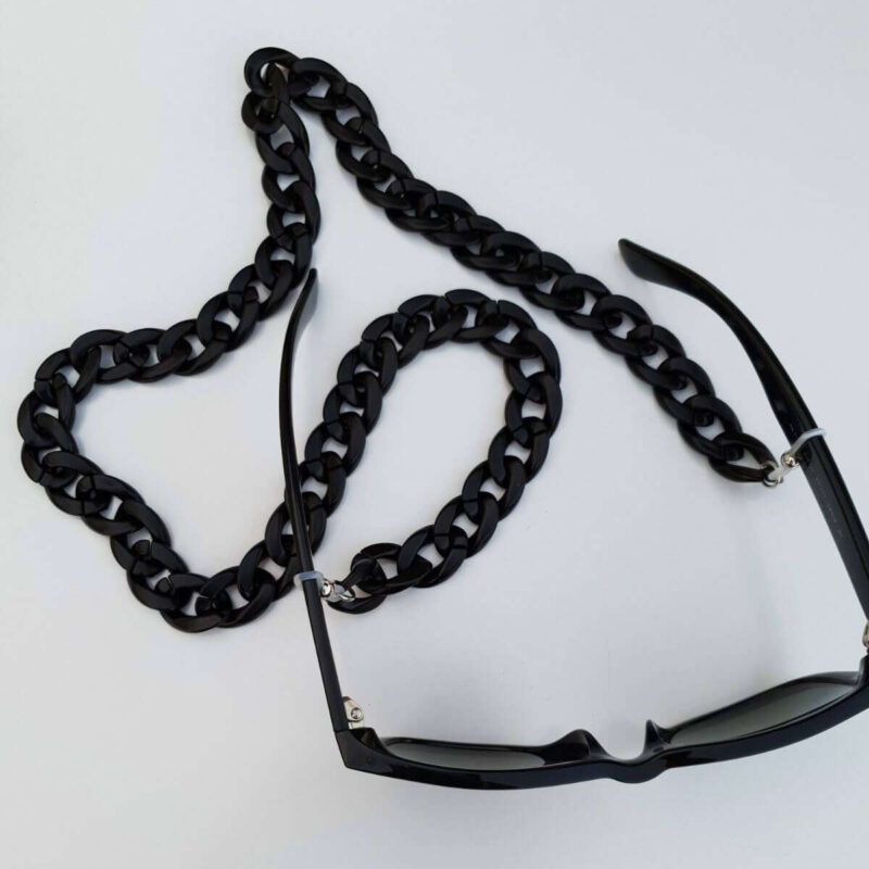 Αλυσίδα Γυαλιών Peebls Black Fat Chain