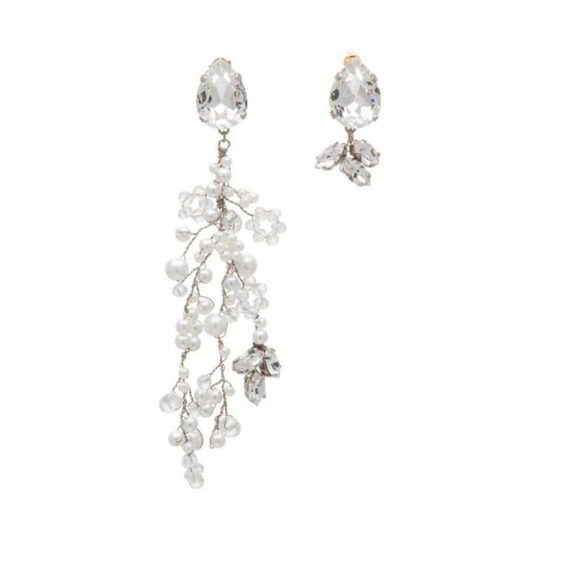 Σκουλαρίκια Pearl Crystal Branches