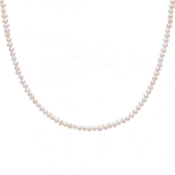 Κολιέ White Pearl L Χρυσό