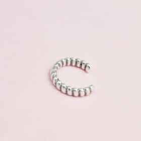 Σκουλαρίκι Ear Cuff Spiral Ασημί