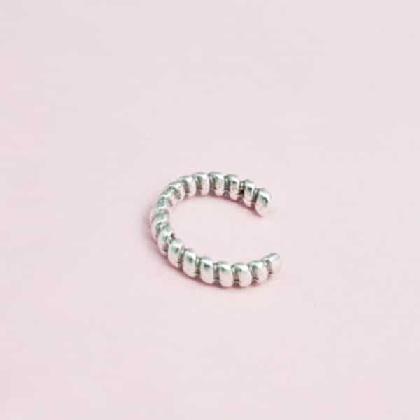 Σκουλαρίκι Ear Cuff Spiral Ασημί