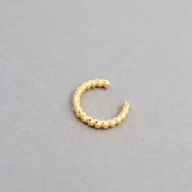 Σκουλαρίκι Ear Cuff Spiral Χρυσό