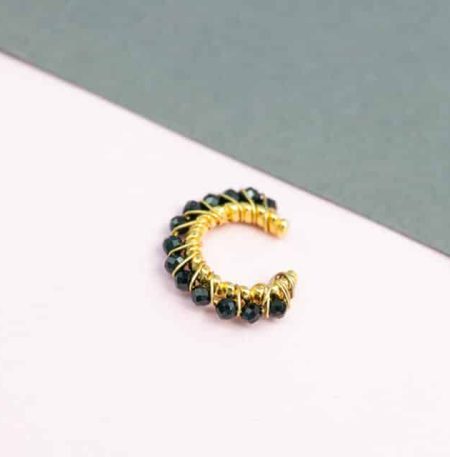 Σκουλαρίκι Ear Cuff Μαύρο