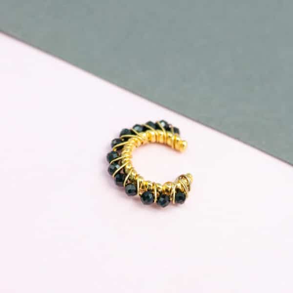 Σκουλαρίκι Ear Cuff Μαύρο