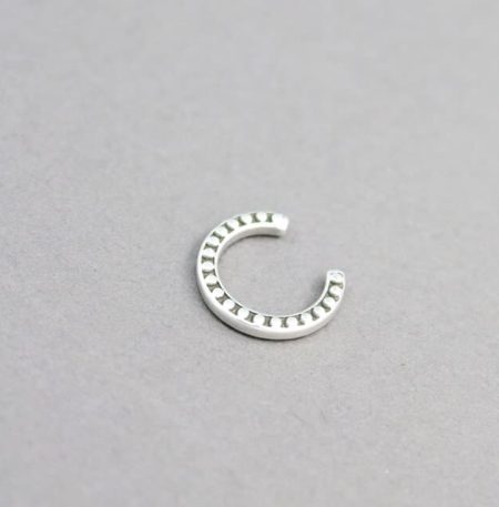 Σκουλαρίκι Ear Cuff Πέταλο Ασημί