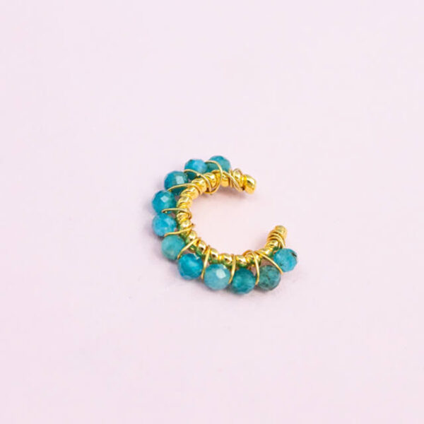 Σκουλαρίκι Ear Cuff Τυρκουάζ