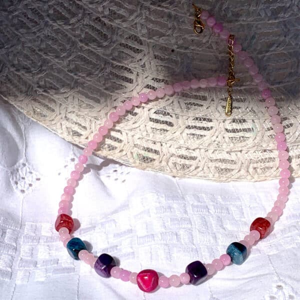Κολιέ Blackowl Art Fancy Pink