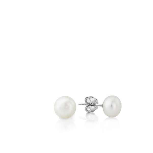 Ασημένια σκουλαρίκια με πέρλες Large PS-EASI005