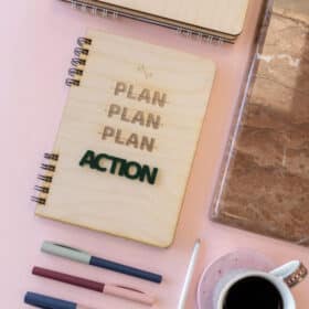 Ξύλινη Ατζέντα Plan Action