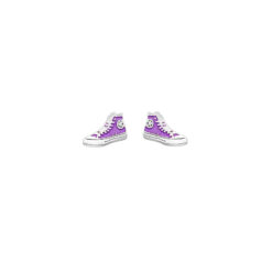Ασημένια Σκουλαρίκια Sneakers Purple