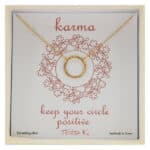 Ασημένιο Κολιέ Karma Gold