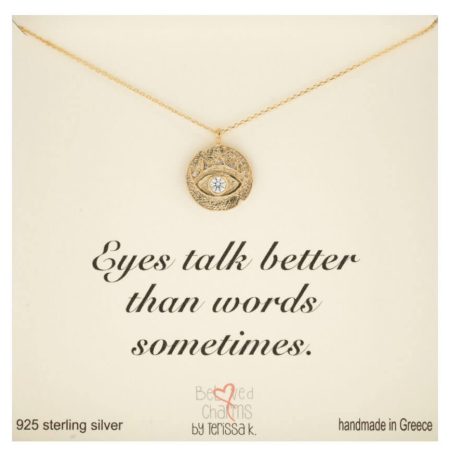 Ασημένιο Κολιέ Eyes Talk Better