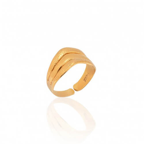 Δαχτυλίδι Chevalier Wave Χρυσό