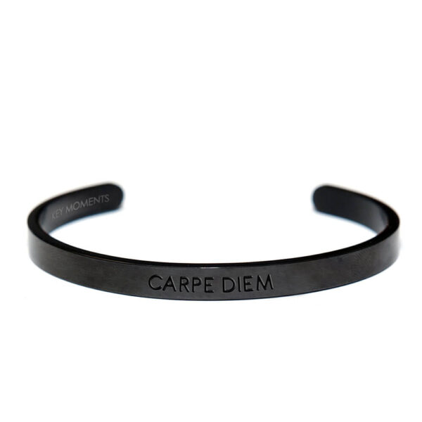 Ατσάλινο Βραχιόλι Carpe Diem Black