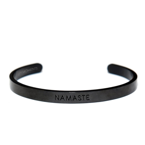 Ατσάλινο Βραχιόλι Namaste Black